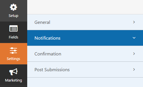 donation form notifications