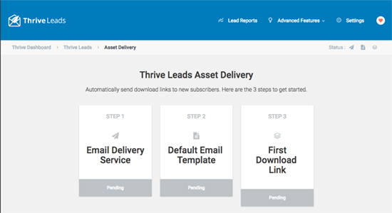Thrive leads asset delivery