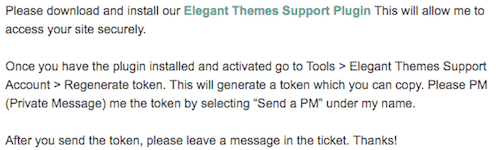 21 elegant themes support plugin