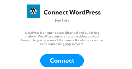Connect your WordPress site to IFTTT